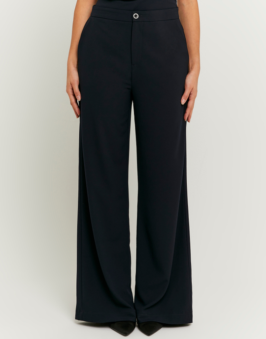 Blue Tailoring Loose  Low Waist Trouser | TALLY WEiJL