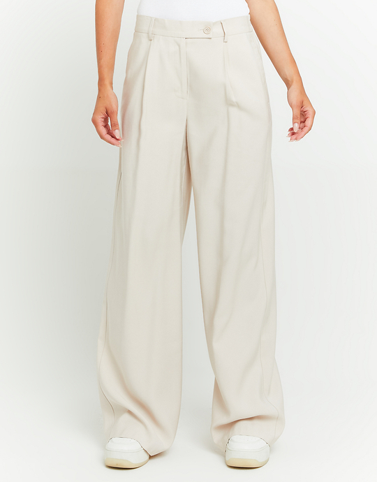 Beige High Waist Hose | TALLY WEiJL