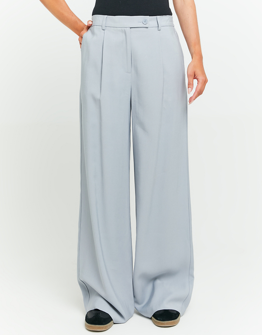 Grey High Waist Trousers | TALLY WEiJL