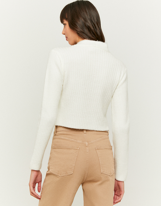 Biały sweter Basic | TALLY WEiJL