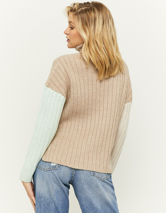 Pull Col Roulé Colorblock | TALLY WEiJL