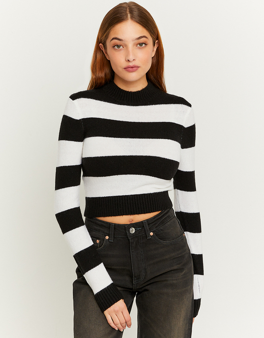 Gestreifter Cropped Pullover | TALLY WEiJL