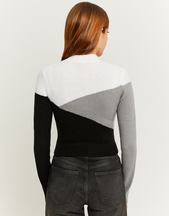 Colorblock Cropped Pullover | TALLY WEiJL