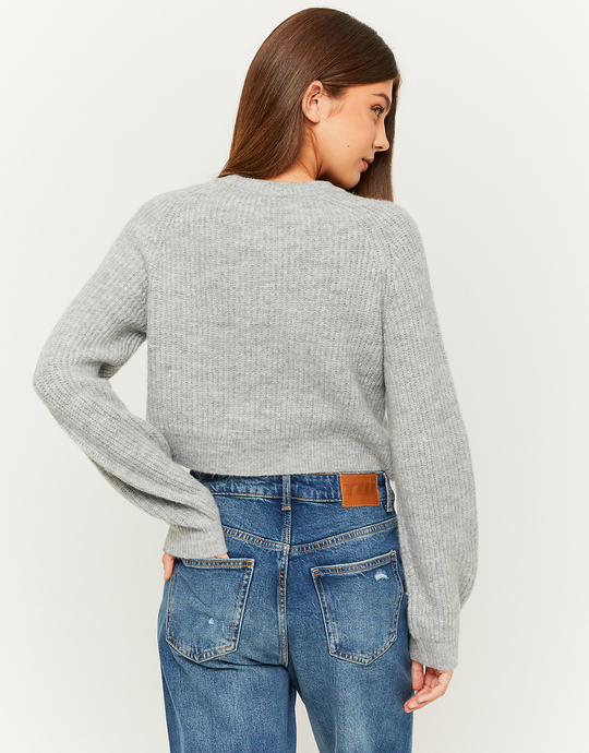 Grauer Strickpullover | TALLY WEiJL