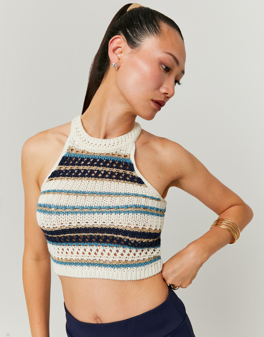 Multicolor Stipped Knitted Top | TALLY WEiJL
