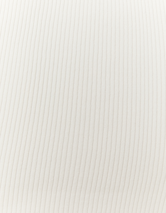 White Knit Crop top | TALLY WEiJL