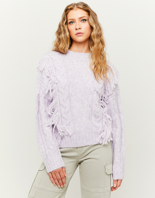 Pull Violet à détails | TALLY WEiJL