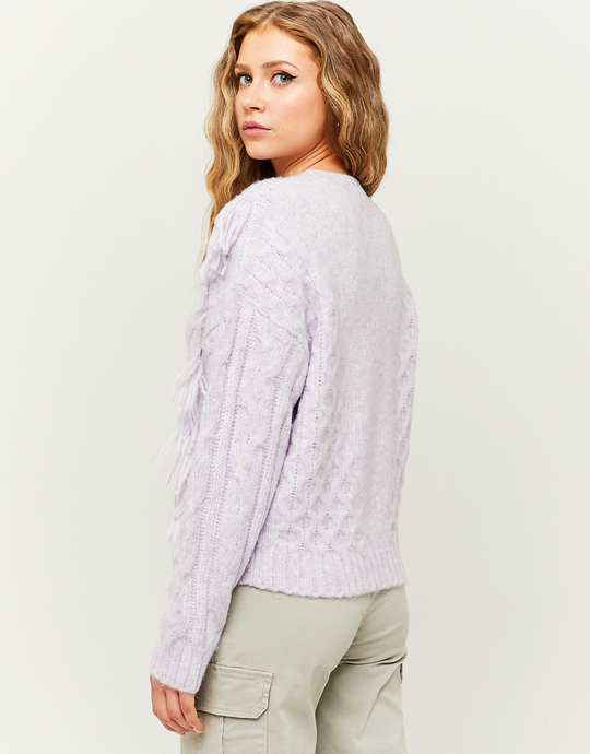 Pull Violet à détails | TALLY WEiJL
