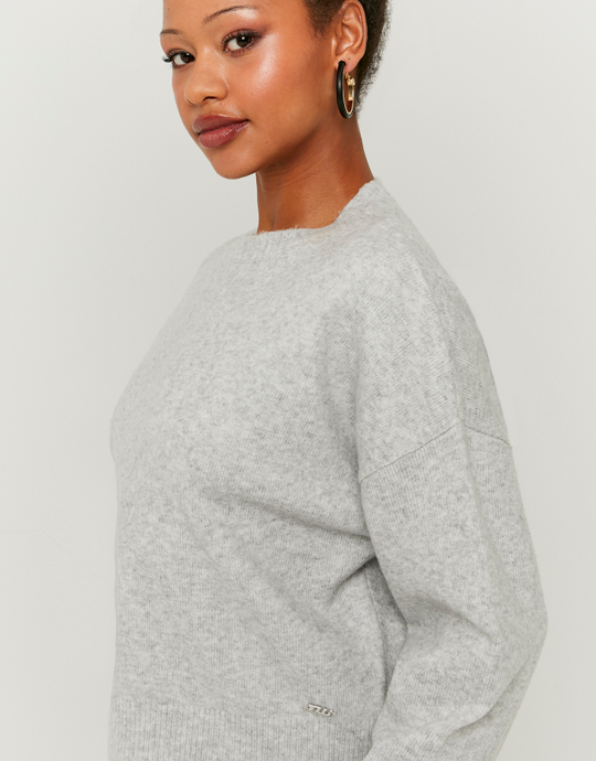 Maglione Grigio a Maglia | TALLY WEiJL
