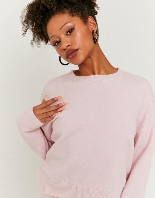 Pink Knitted Jumper | TALLY WEiJL