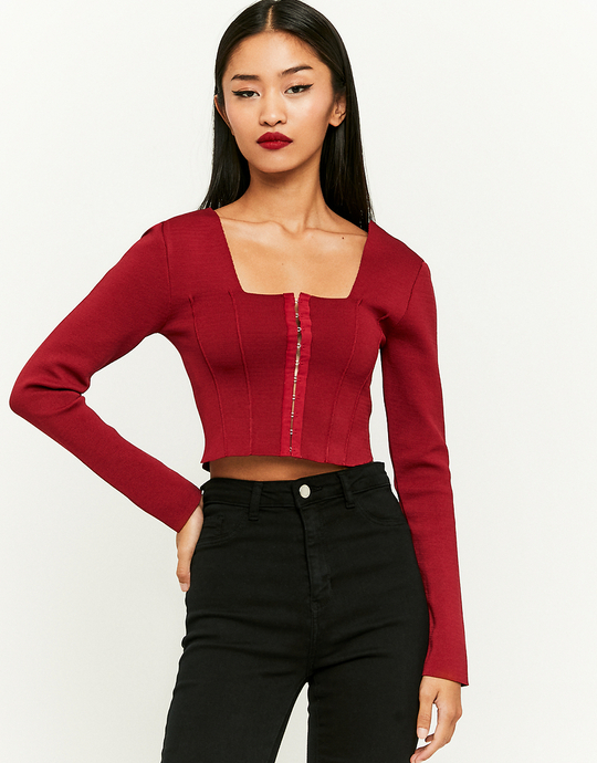 Rotes Basic Top | TALLY WEiJL