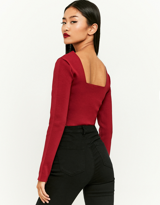 Rotes Basic Top | TALLY WEiJL