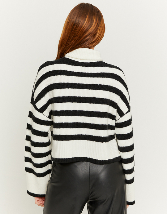Pull ample rayé à col roulé | TALLY WEiJL