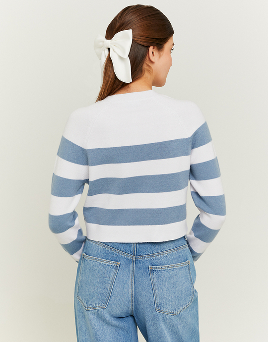 Weiss Gestreifter Pullover | TALLY WEiJL