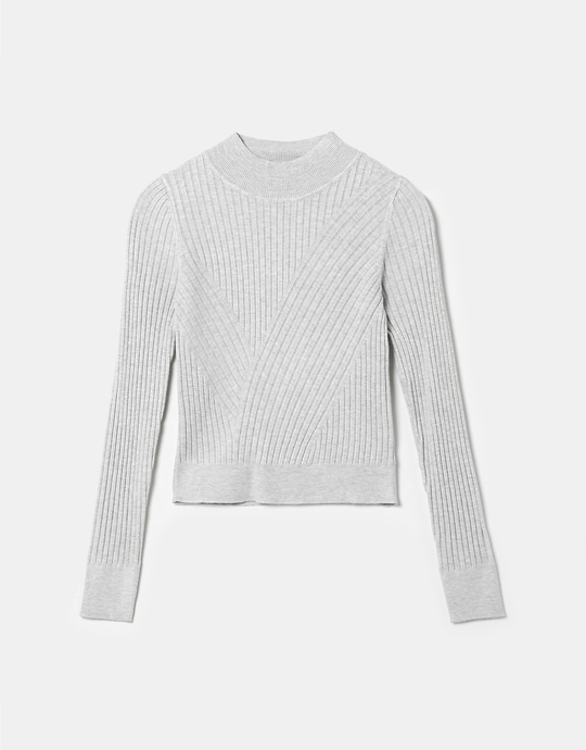 Top en Maille Manches longue Gris | TALLY WEiJL