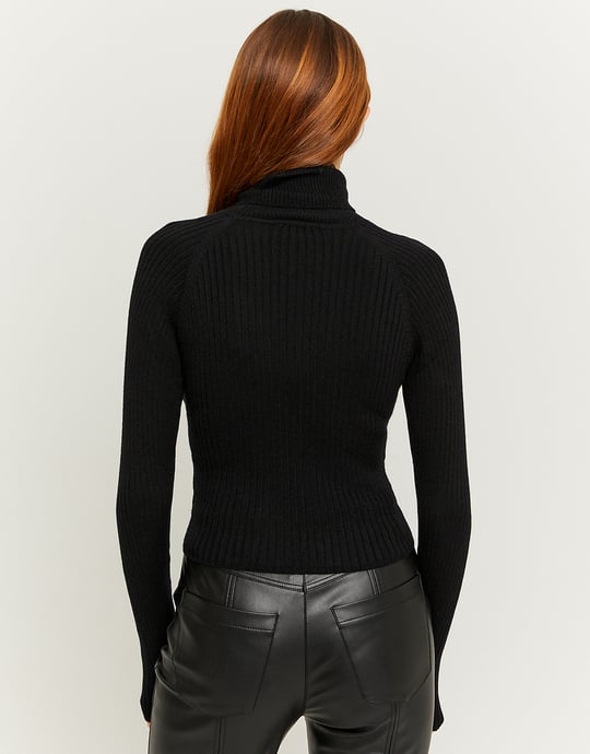 Maglione Dolcevita Aderente Nero | TALLY WEiJL