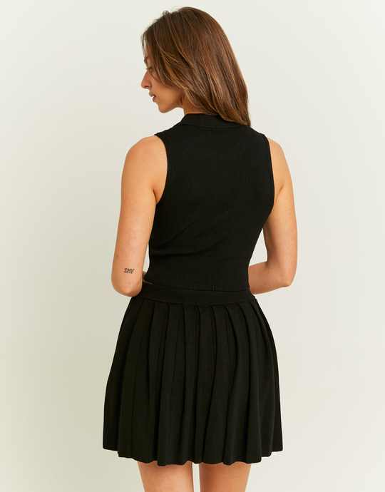 Top Noir Colo Polo Zippé | TALLY WEiJL