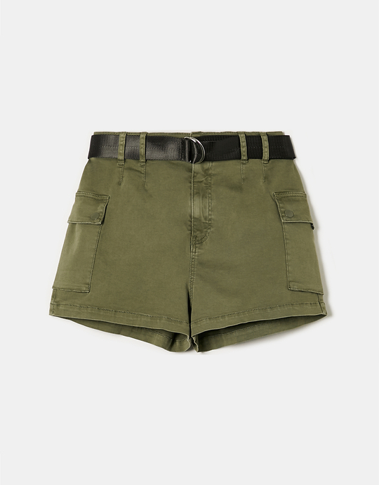 High Waist Mini Cargo Shorts | TALLY WEiJL