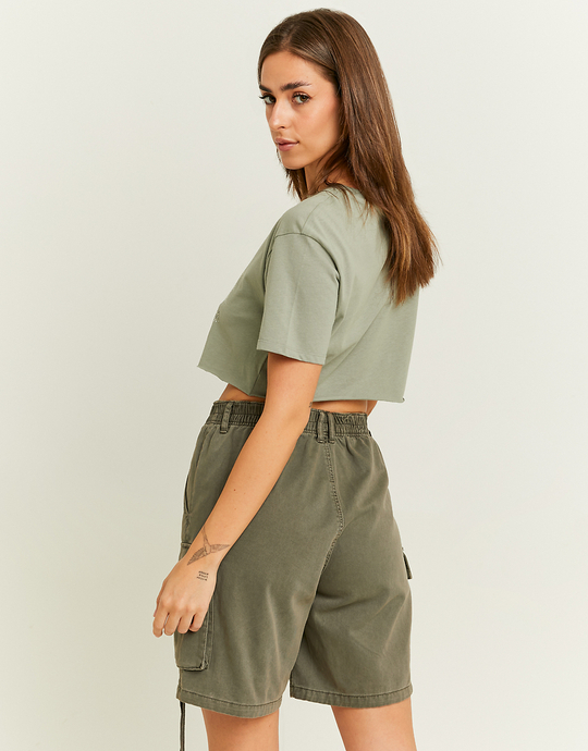Short Cargo Brun Taille Mi-Haute | TALLY WEiJL