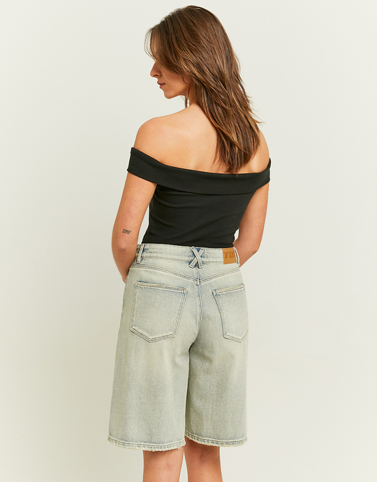 High Waist Wide Bermuda Shorts | TALLY WEiJL