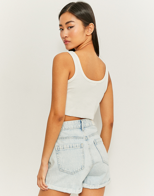 Short Mom en Jean Destroy Taille Haute | TALLY WEiJL