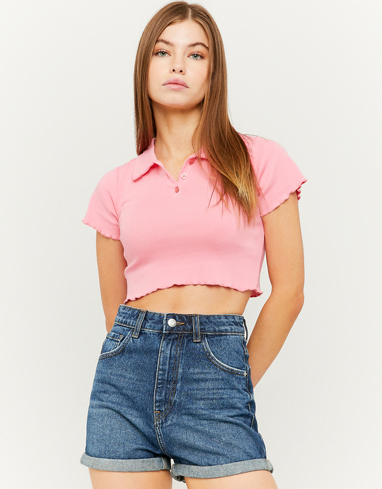 High Waist Ripped Denim Mom Shorts | TALLY WEiJL