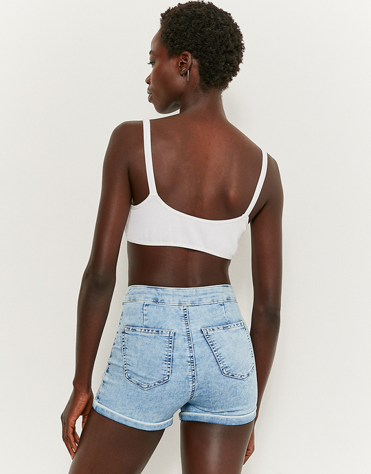 Short Skinny en Jean Taille Haute | TALLY WEiJL