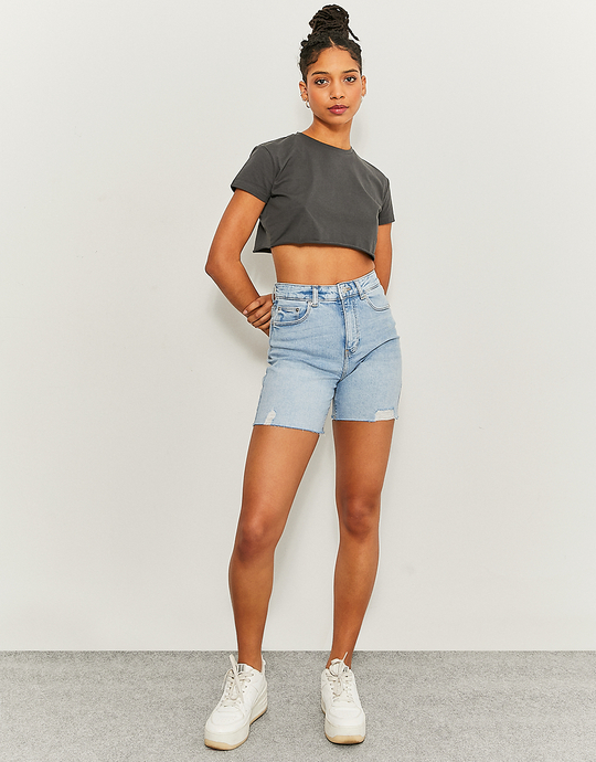 Bermuda Elasticizzati Blu | TALLY WEiJL