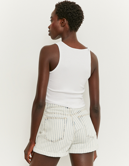 Short Court Taille Haute Bleu | TALLY WEiJL