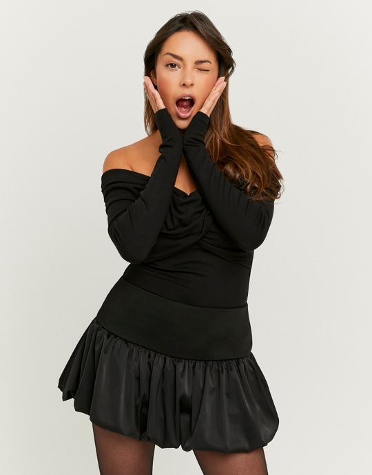 Black Satin Skort | TALLY WEiJL