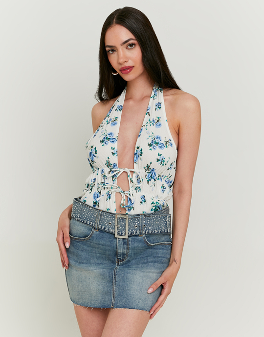 Minigonna in denim con cintura | TALLY WEiJL