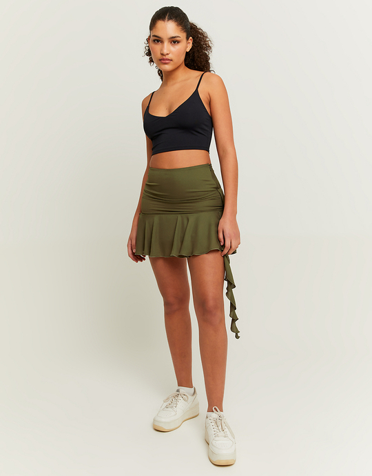 Green Mini Skirts with Ruffles | TALLY WEiJL