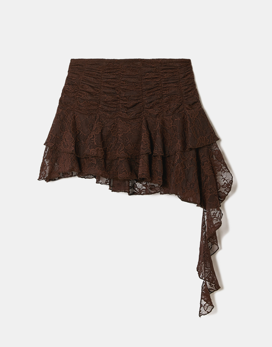Brown Mini Skirt | TALLY WEiJL