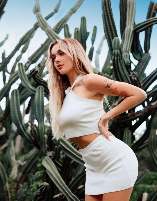 White Knitted Skirt | TALLY WEiJL