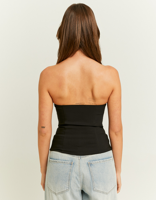 Black Cargo Bandeau Top | TALLY WEiJL