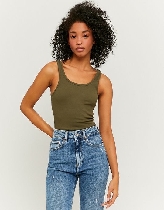 Πράσινο Basic Tank Top | TALLY WEiJL