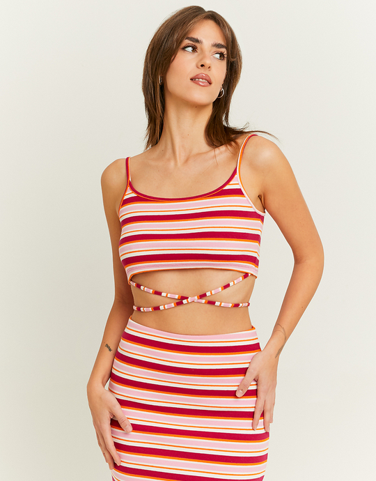 Striped Lace Up Bralet | TALLY WEiJL
