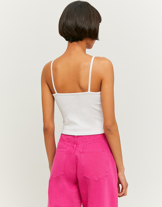 Top Corto Cut Out Bianco  | TALLY WEiJL