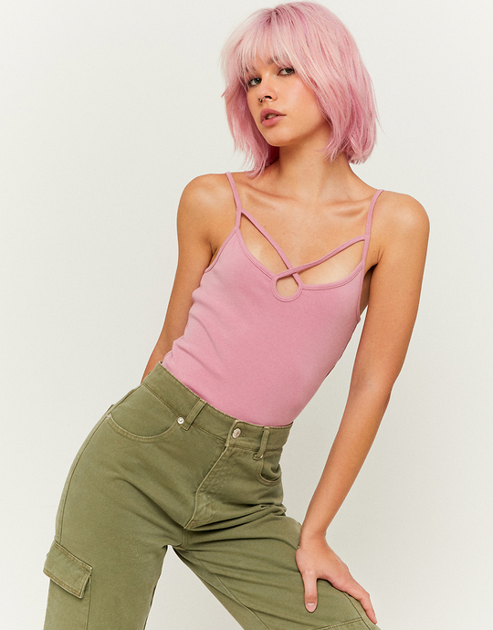 Top Court à Découpe Rose | TALLY WEiJL