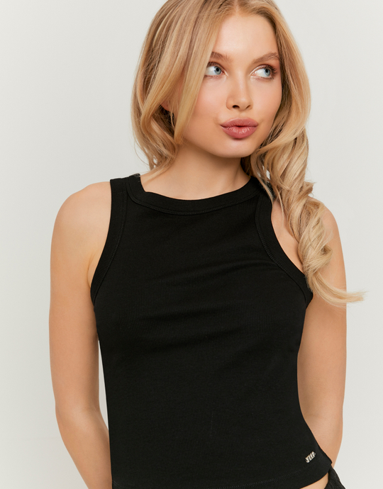 Black Basic Tank Top | TALLY WEiJL