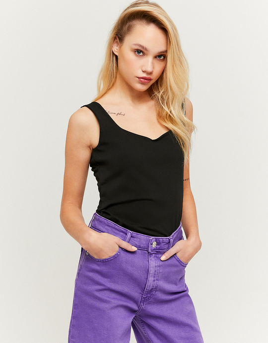 Czarny Tank top Basic | TALLY WEiJL