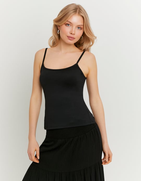 Black Basic Tank Top | TALLY WEiJL