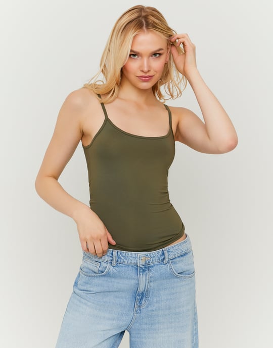 Green Basic Tank Top | TALLY WEiJL