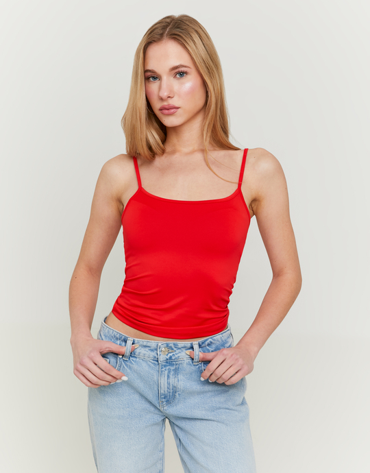 Red Basic Tank Top | TALLY WEiJL