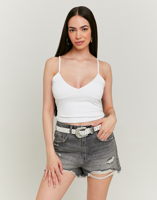 White Basic Tank Top | TALLY WEiJL