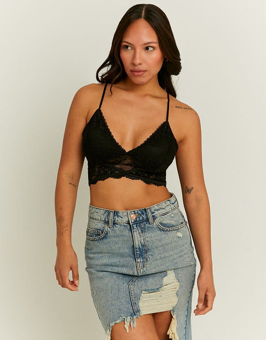Schwarzes Lace Bralet | TALLY WEiJL