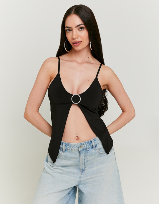 Débardeur Noir Fermoir Papillon | TALLY WEiJL