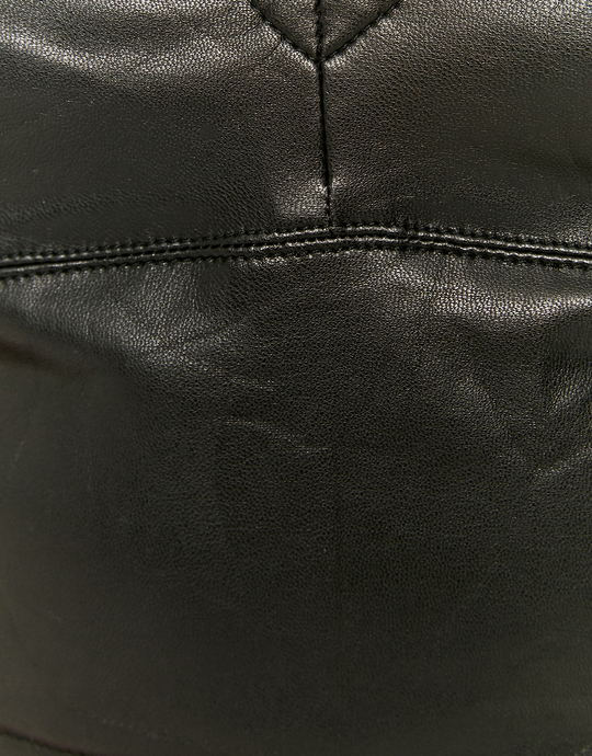 Crop Top In Similpelle Nero | TALLY WEiJL