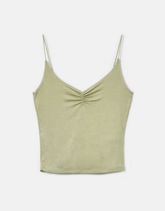 Grünes Basic Träger Top | TALLY WEiJL