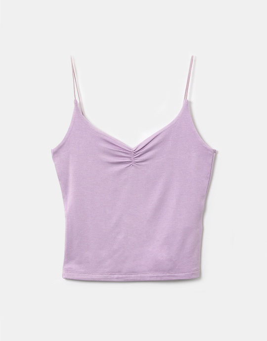 Fioletowy Tank top Basic | TALLY WEiJL